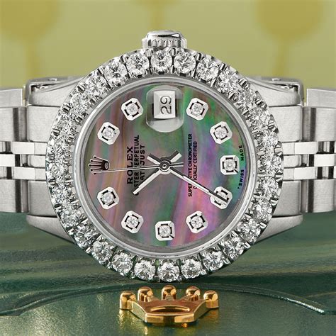 rolex ring with diamond in the middle|Rolex diamond bezel watches.